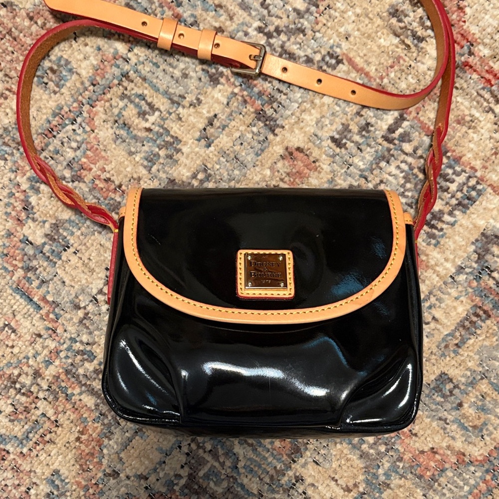 Dooney & Bourke Black and Tan Crossbody Bag